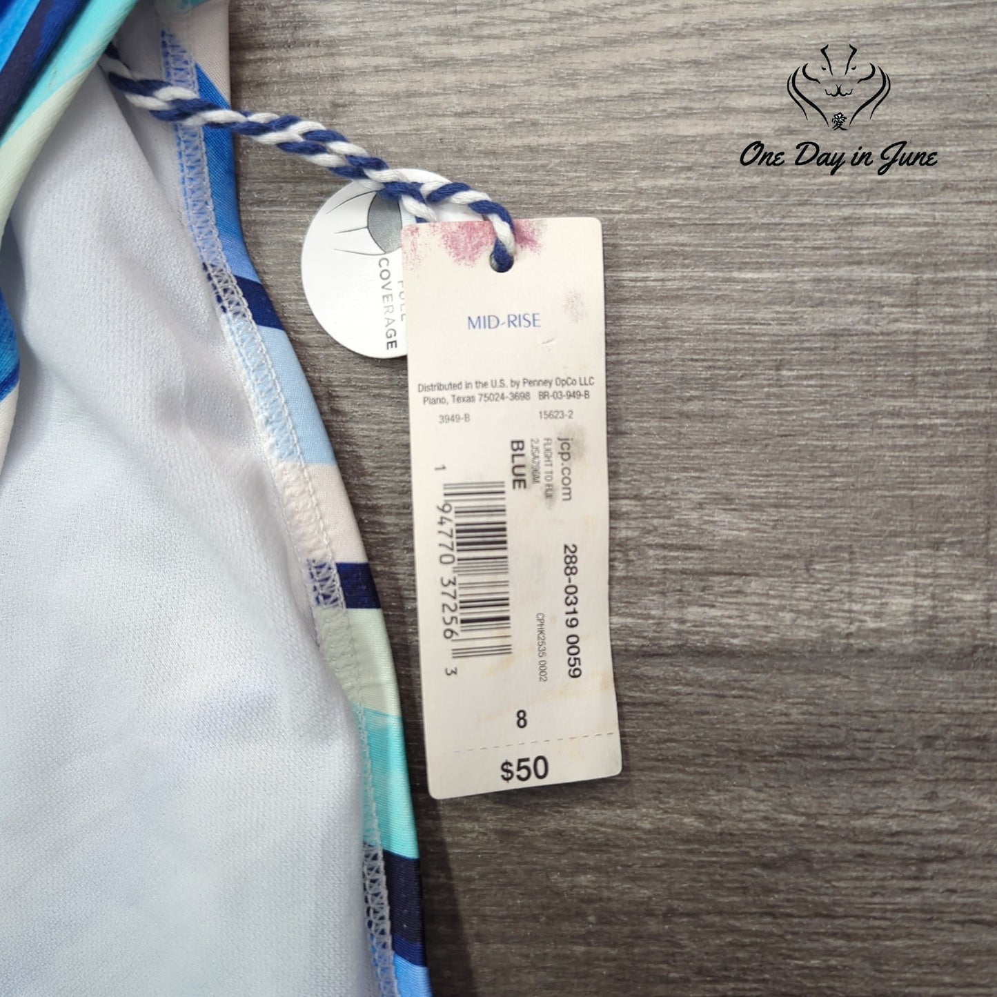 Sonnet Shores Full Coverage Bikini Bottom Size 8