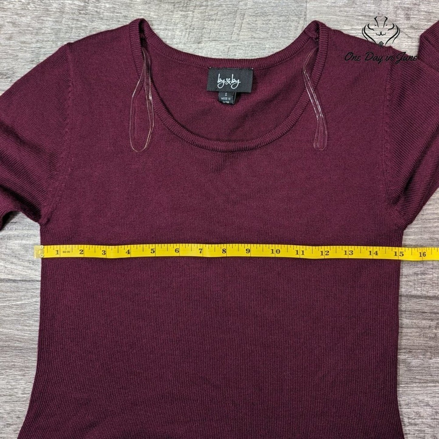 ByxBy Long Sleeve Knit Mini Dress Size S