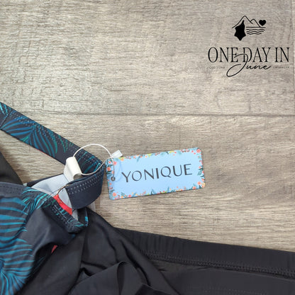 Yonique Plus Size Boyshort Tankini Swimsuit Size 26W