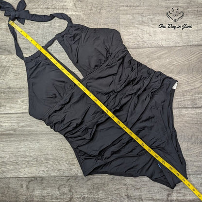 Beautikini Deep V One Piece Swimsuit Size L