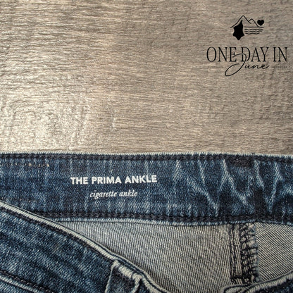 AG Adriano Goldschmied The Prima Ankle Cigarette Jeans Blue NWT Size 4 (27)