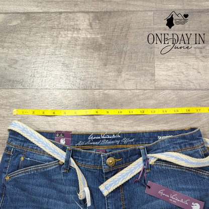 Gloria Vanderbilt Belted Skimmer Jeans Size 12