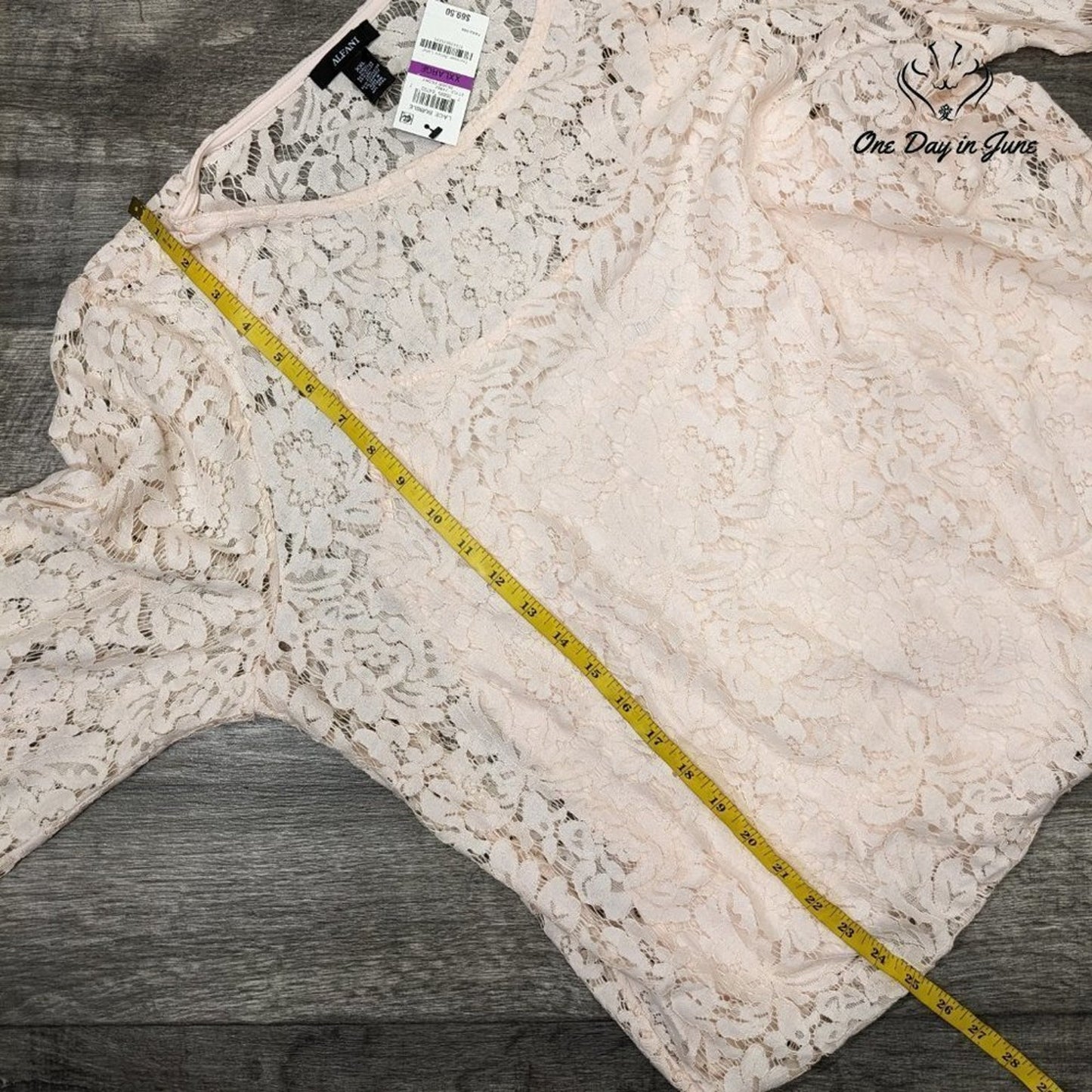 Alfani Lace Bubble Top Size XXL