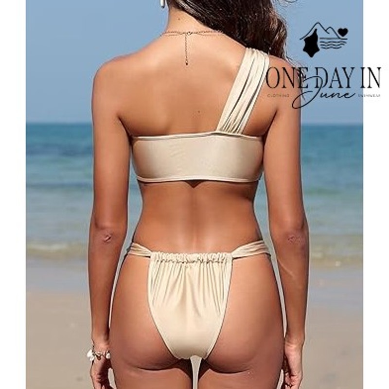 Zaful One Shoulder Bikini Swimsuit Size S