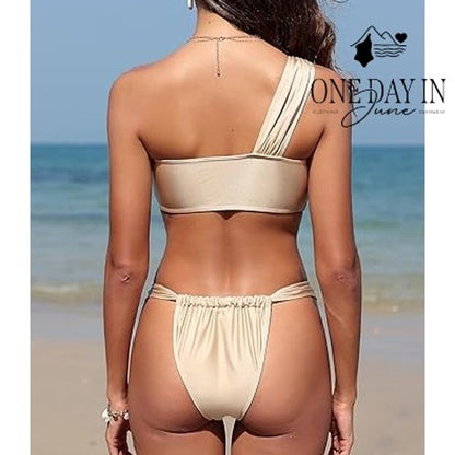 Zaful One Shoulder Bikini Swimsuit Size S