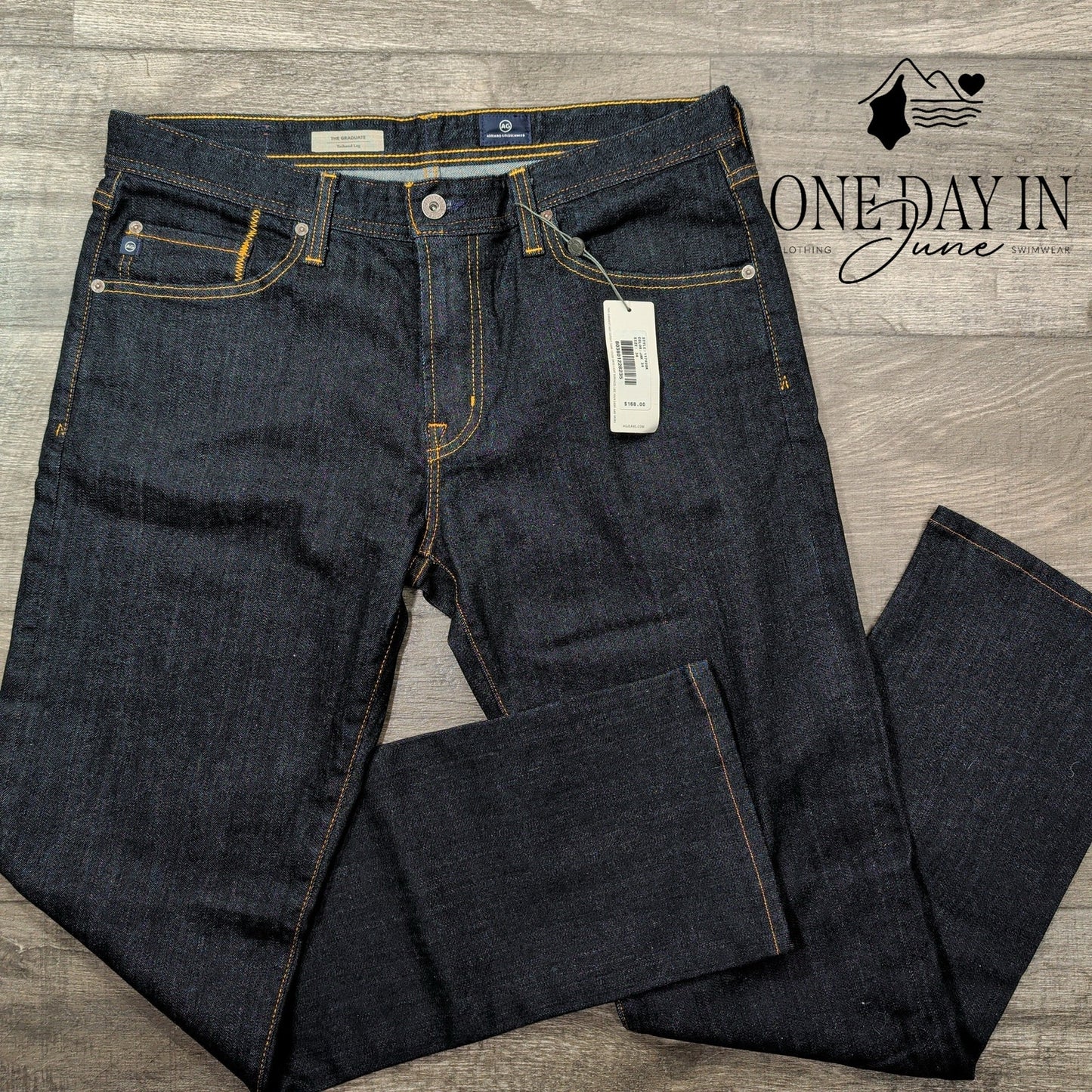 AG Adriano Goldschmied The Graduate Straight Leg Jeans Size 34X34