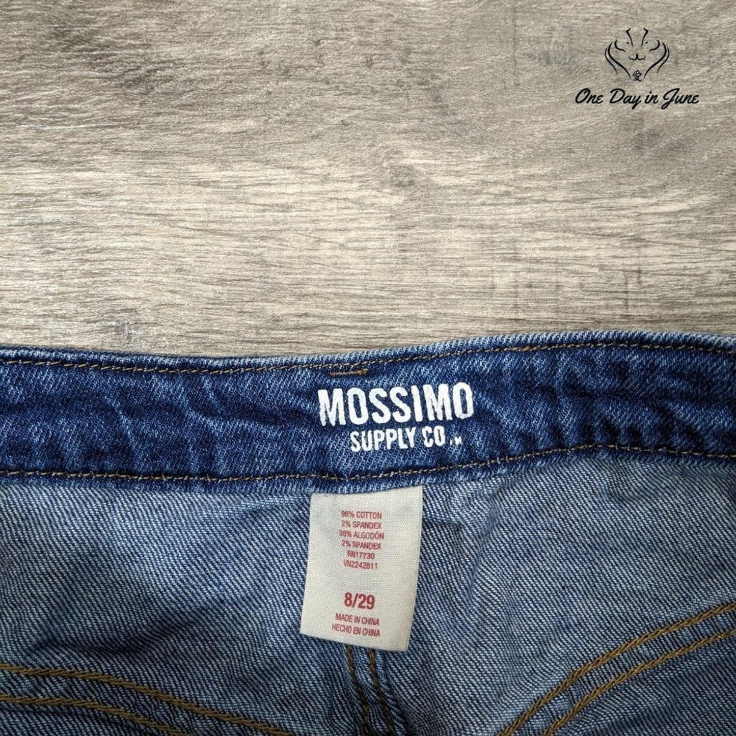 Mossimo Denim Mini Skirt Size 8