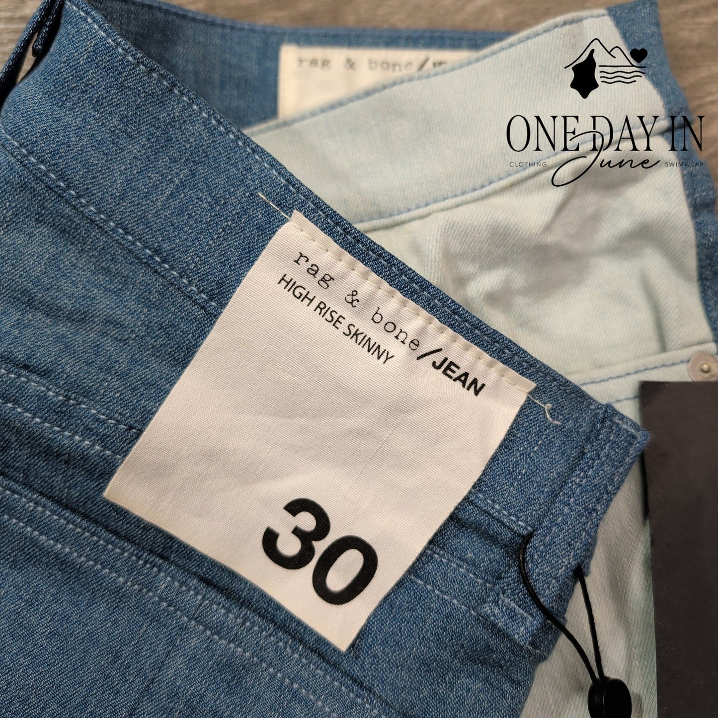 Rag & Bone High Rise Skinny Jeans Size 10 (30)