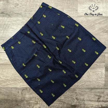 J. Crew Pineapple Mini Skirt Size 0