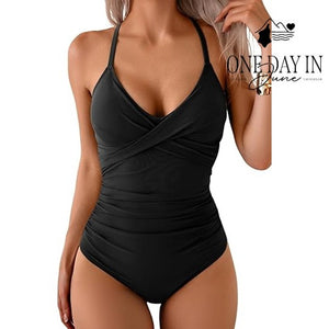 B2Prity Cross Front One Piece Swimsuit Size 2XL