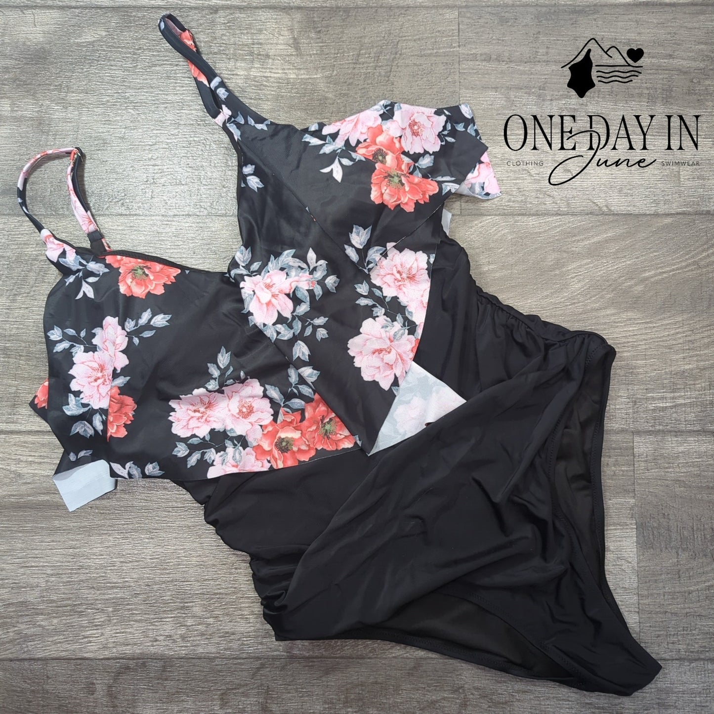 Aleumdr Flounce One Piece Swimsuit Size XXL