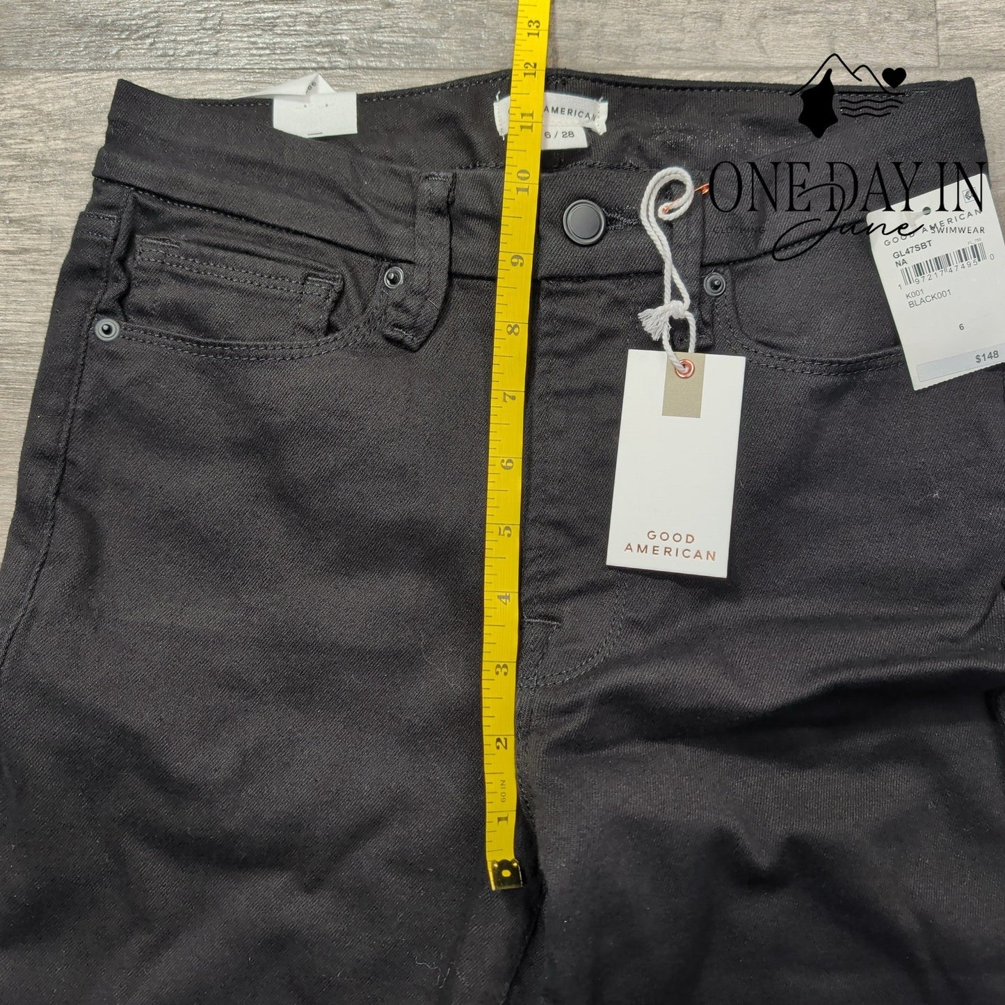 Good American Good Legs Skinny Jeans Black NWT MSRP $148 Size 6 (28)