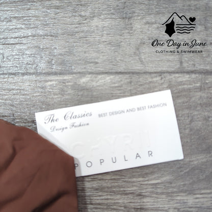 CHYRII Strappy Keyhooe Tie Side Bikini Swimsuit Size L