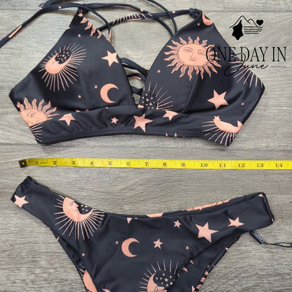 Zaful Lace Up Back Bikini Swimsuit Size S