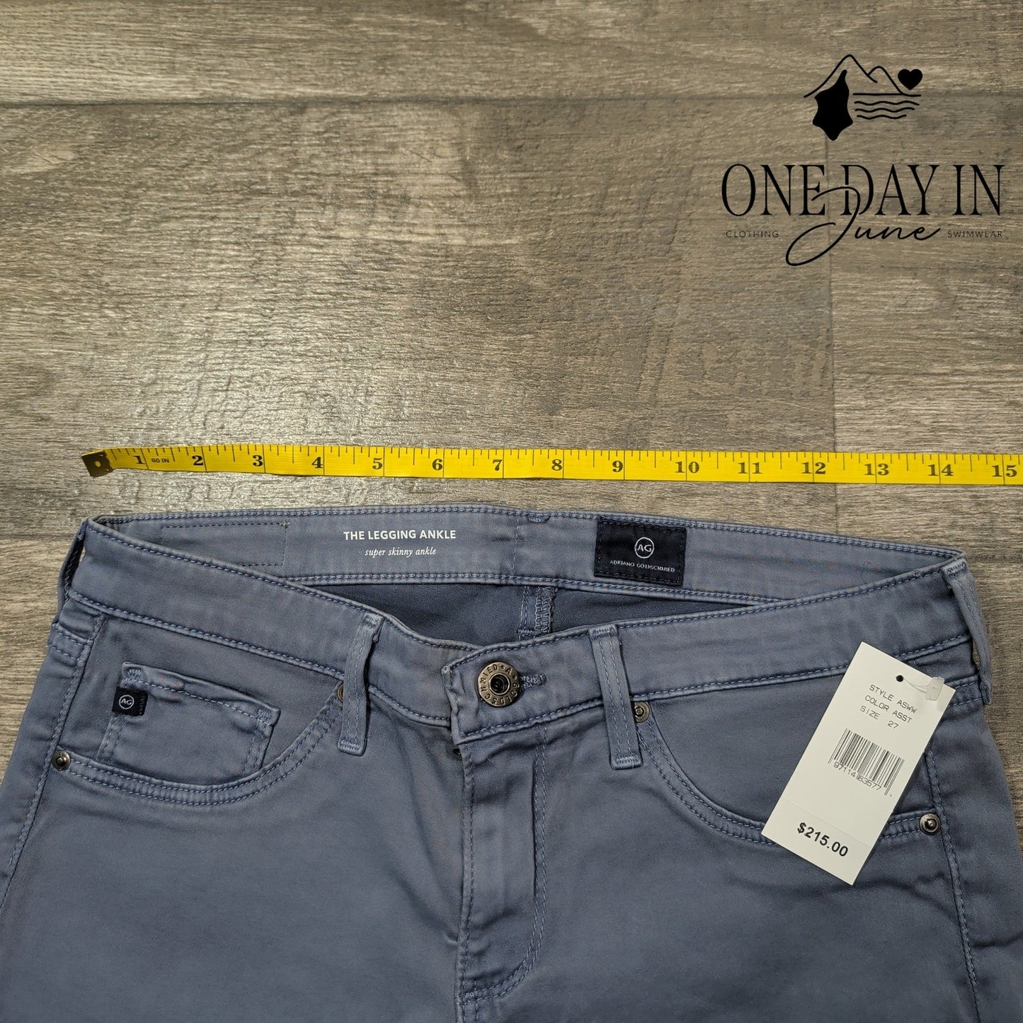 AG Adriano Goldschmied The Legging Ankle Super Skinny Ankle Jeans Size 4 (27)