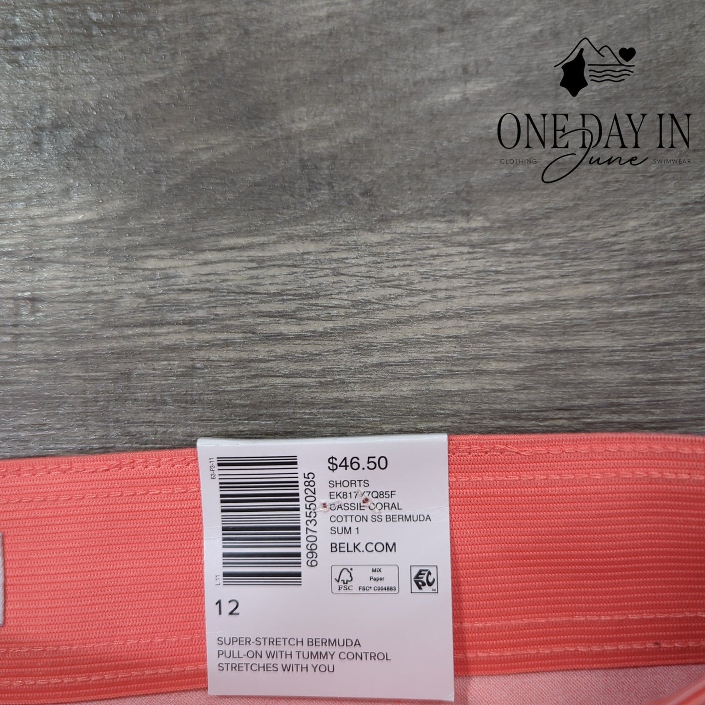 Kim Rogers Super Stretch Bermuda Shorts Size 12