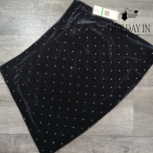 Nanette Lepore Velvateen Mini Skirt Size L