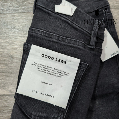 Good American Good Legs Skinny Jeans Black NWT Size 4