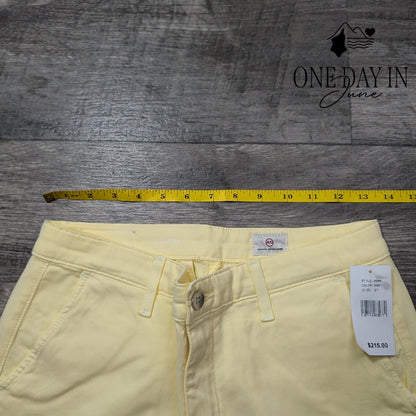 AG Adriano Goldschmied The Caden Tailored Trouser Pants Yellow NWT Size 4 (27)