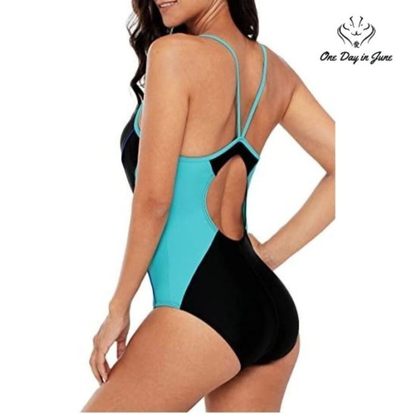 Beautyin Athletic One Piece Swimsuit Size M