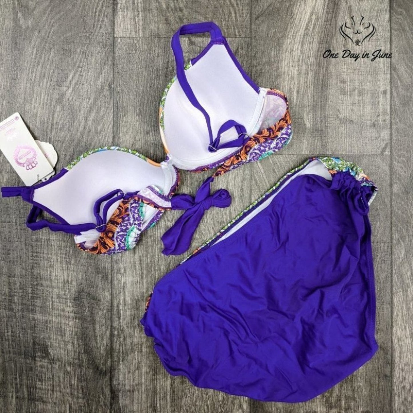 Costyleen Adjustable Floral Bikini Swimsuit Size 3XL