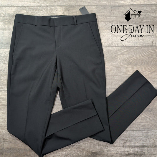 Banana Republic Ryan Italian Wool Dress Pants Black NWT Size 2