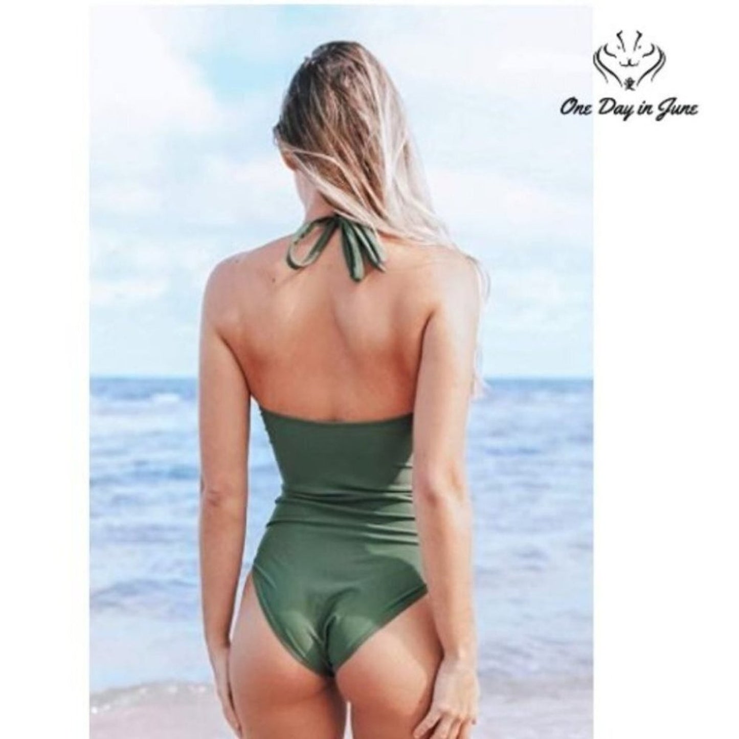 Seaselfie Vintage Halter One-Piece Size M