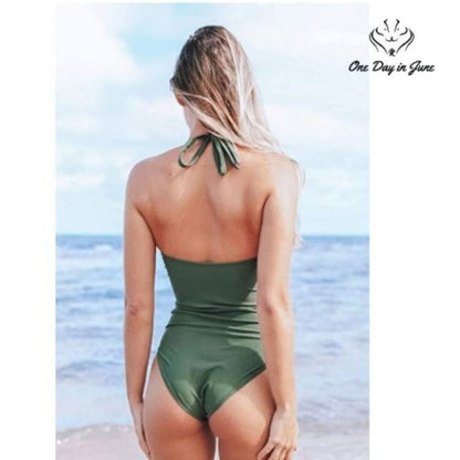 Seaselfie Vintage Halter One-Piece Size M