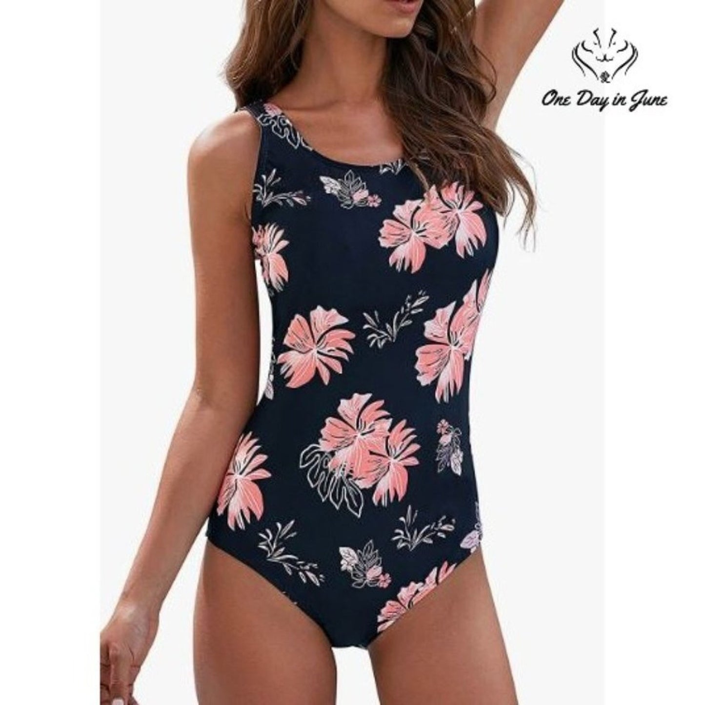 American Trends Crisscross Back Athletic One Piece Swimsuit Size XL