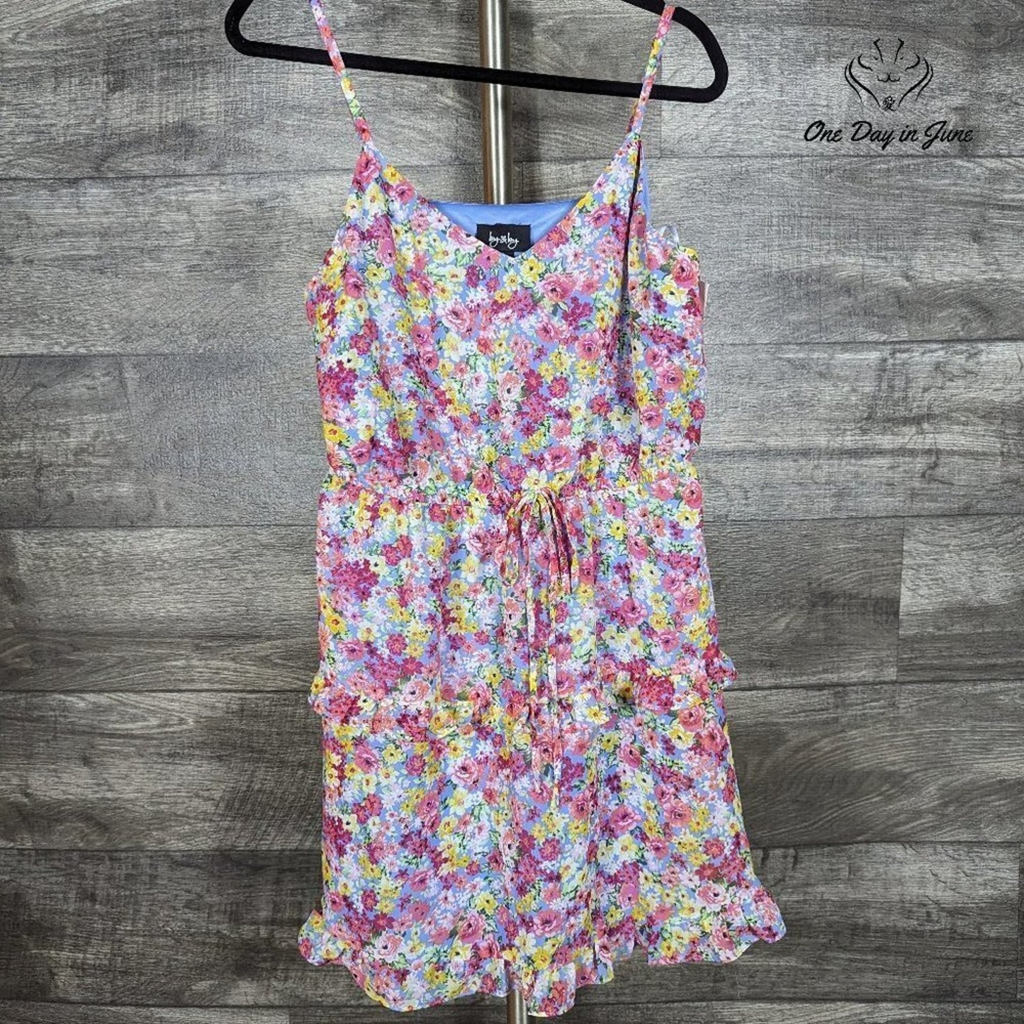 ByxBy Spaghetti Strap Lined Mini Dress Size L