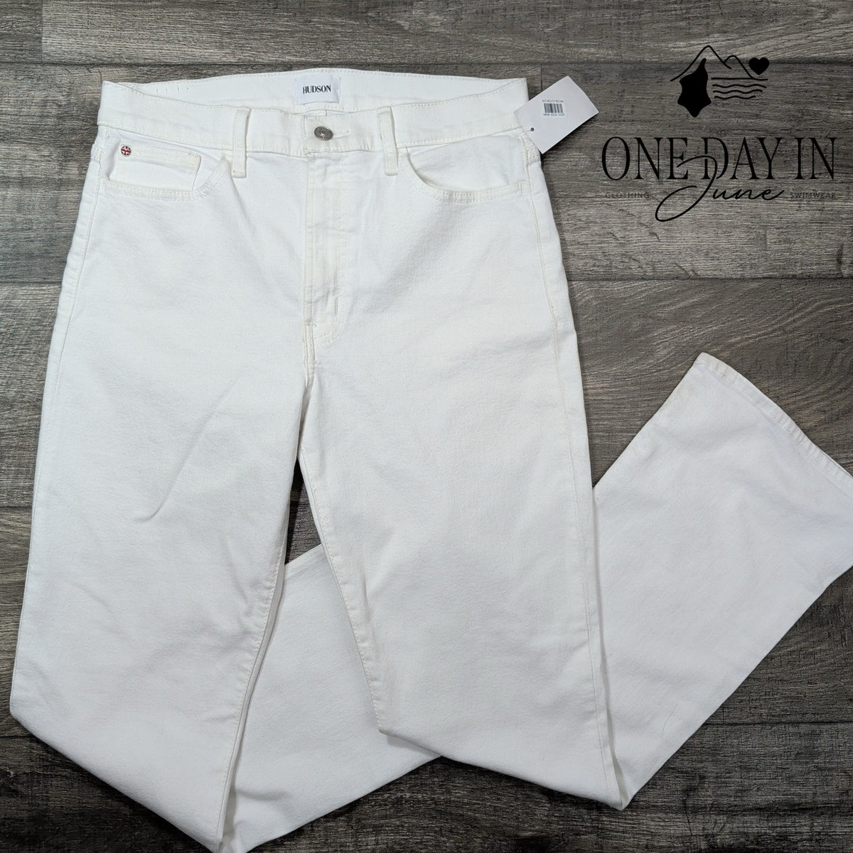 Hudson Blair High Rise Bootcut Jeans White NWT Size 10 (30)