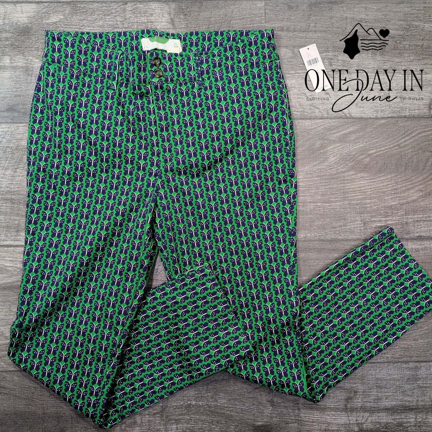 Anthropologie Cropped Butterfly Pants Size 10