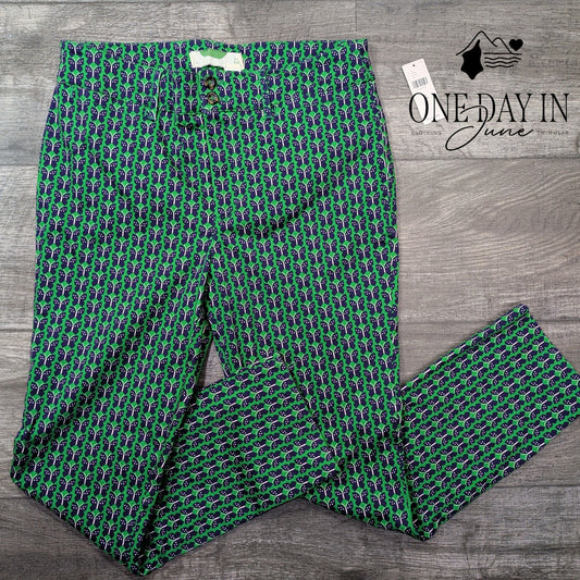 Anthropologie Cropped Butterfly Pants Size 10