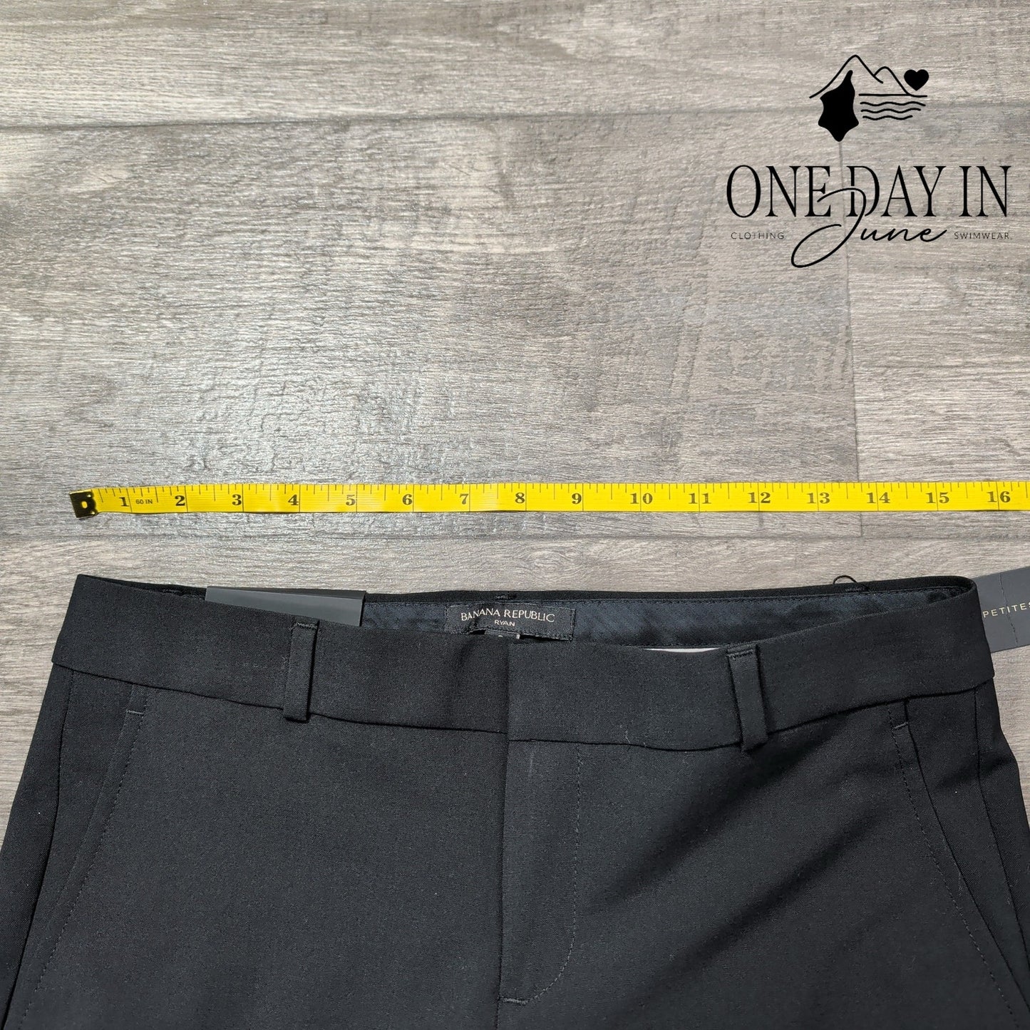 Banana Republic Ryan Italian Wool Dress Pants Black NWT Size 2