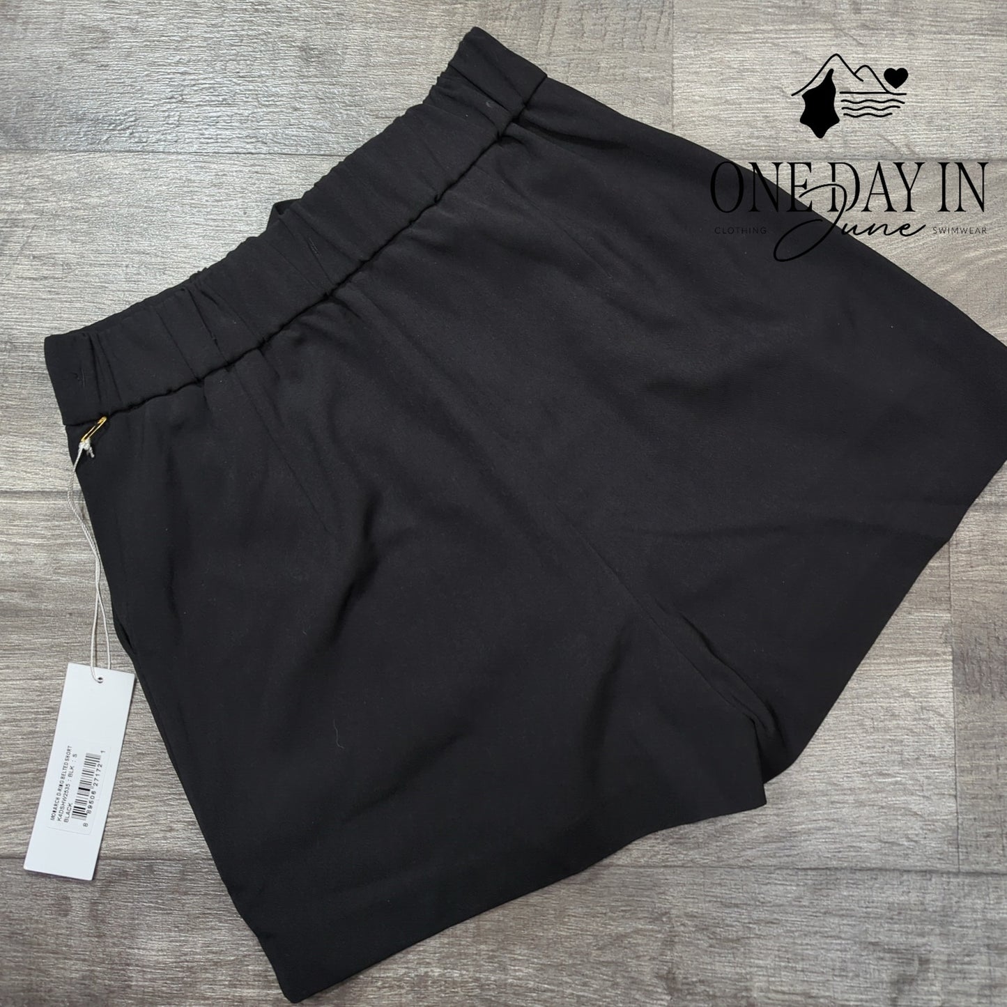 Bishop + Young Monarch D Ring Belted Shorts Size S