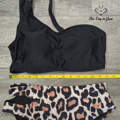 Jodimitty One Shoulder Bikini Swimsuit Size L