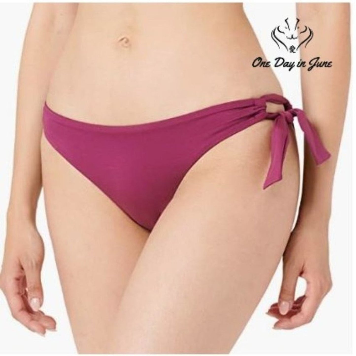 Seafolly Women's Standard Twist Tie Side Bikini Bottom Swimsuit Size 4