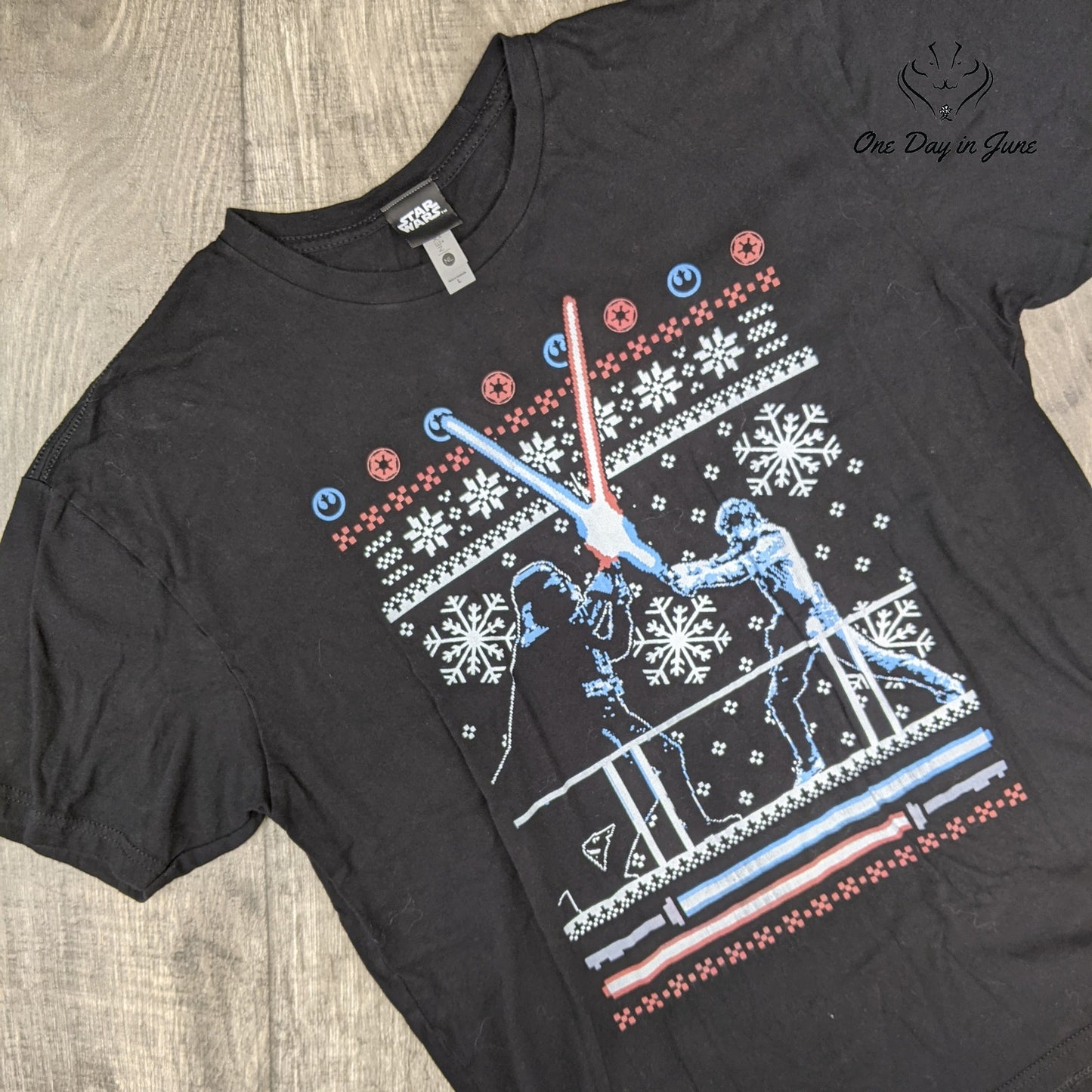 Next Level Apparel Adult Star Wars Light Saber Tee Shirt Size L