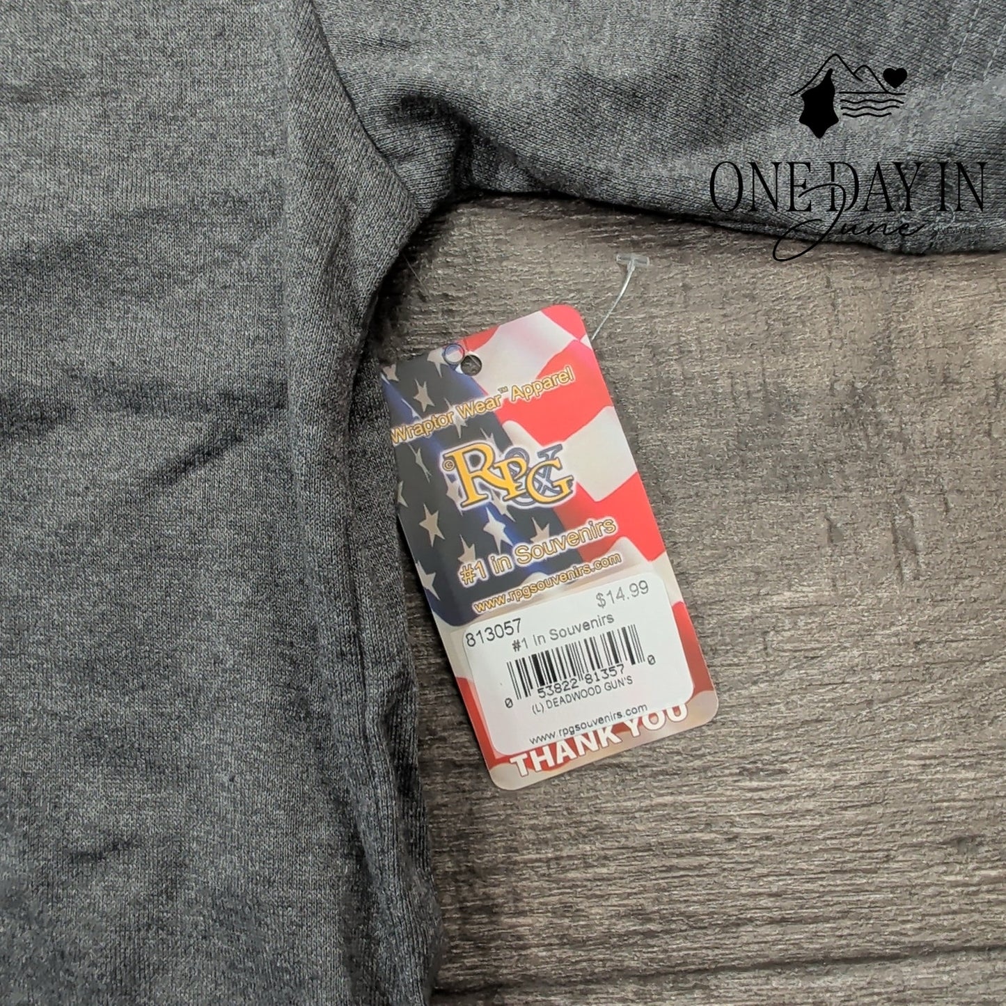 Wraptor Wear Deadwood South Dakota Tee Shirt Size L