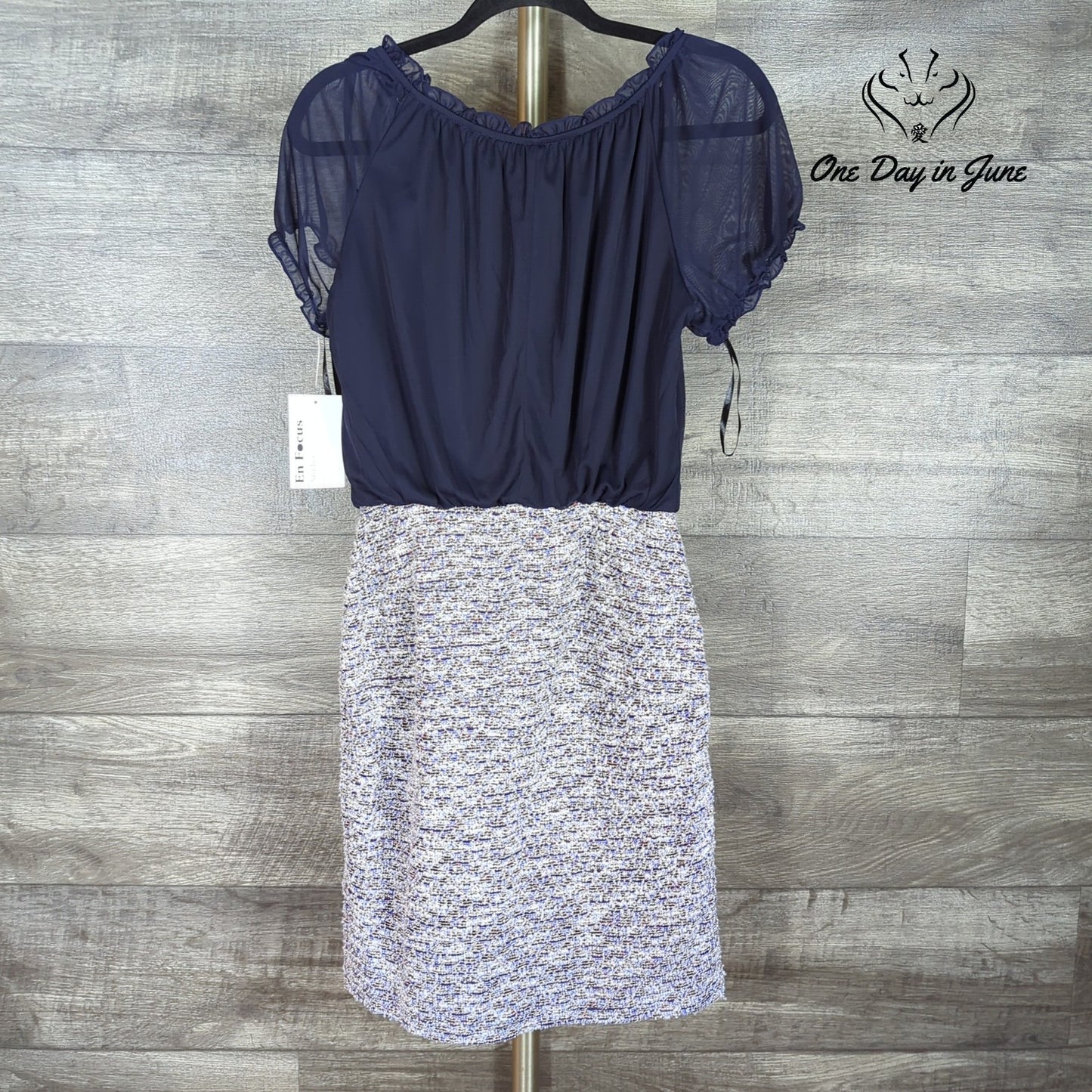 Enfocus Studio Short Sleeve Mini Dress Size 8