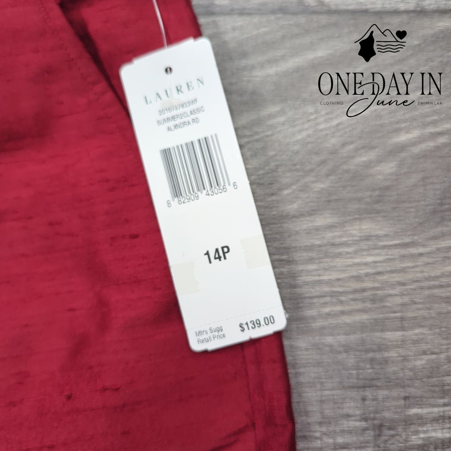 Ralph Lauren NWT Silk Capri Pants Red Cropped Dress Pants $139 Size 14P