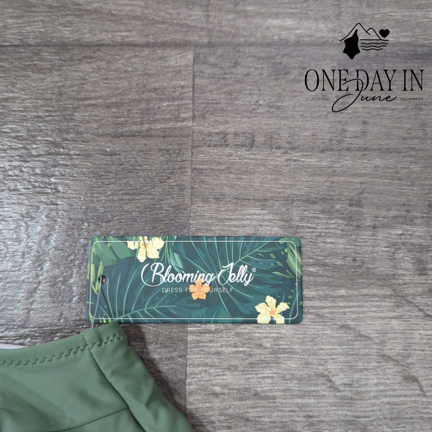 Blooming Jelly High Waist Bikini Swimsuit Size XL