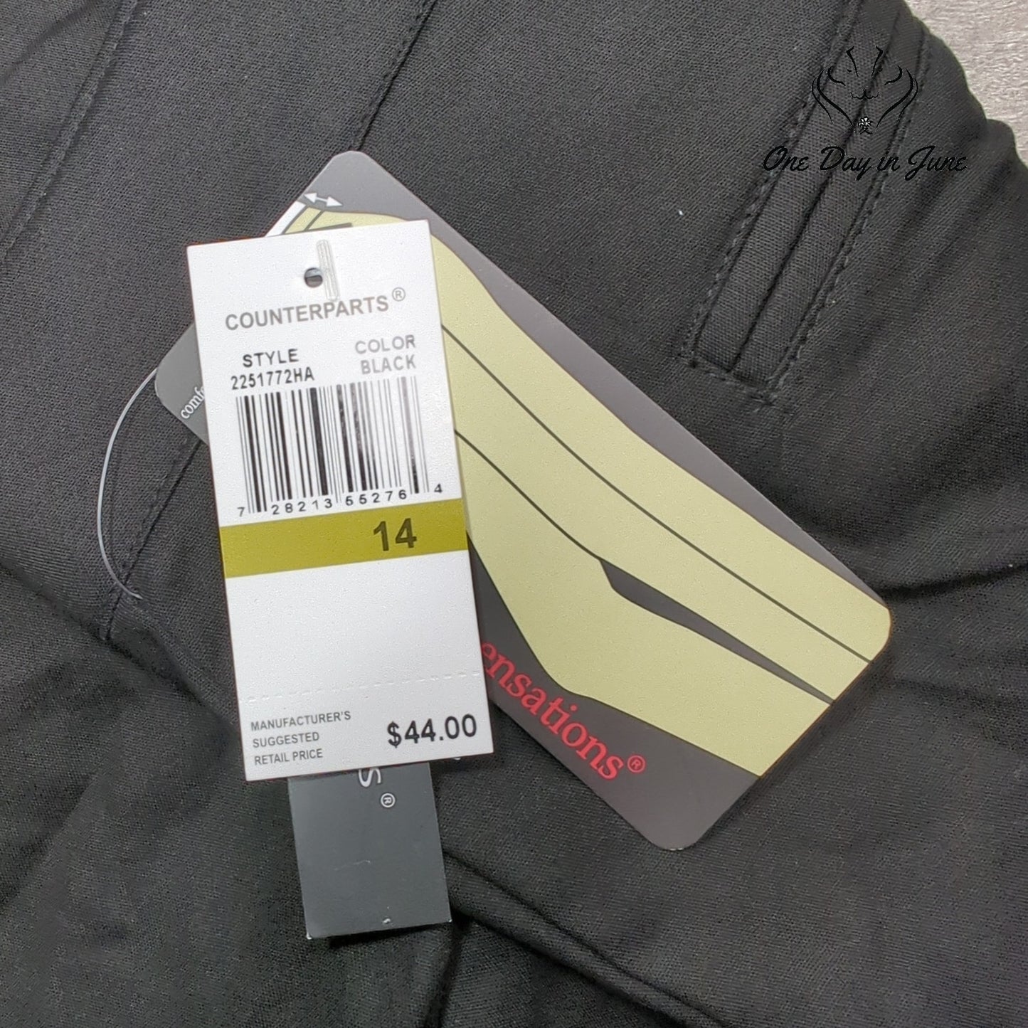 Counterparts Slimming Sensations Cropped Pants Size 14