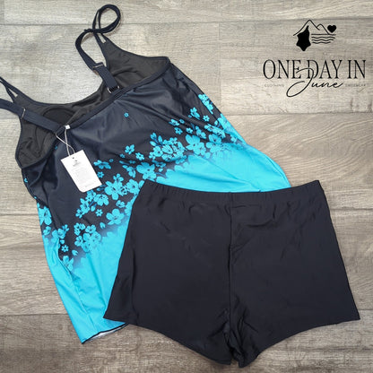 B2Prity Boyshort Tankini Swimsuit Size XL