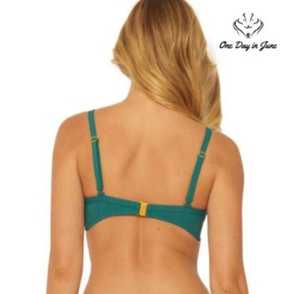 Bleu Rod Beattie Solid Twist Underwire Bikini Top Size 38D