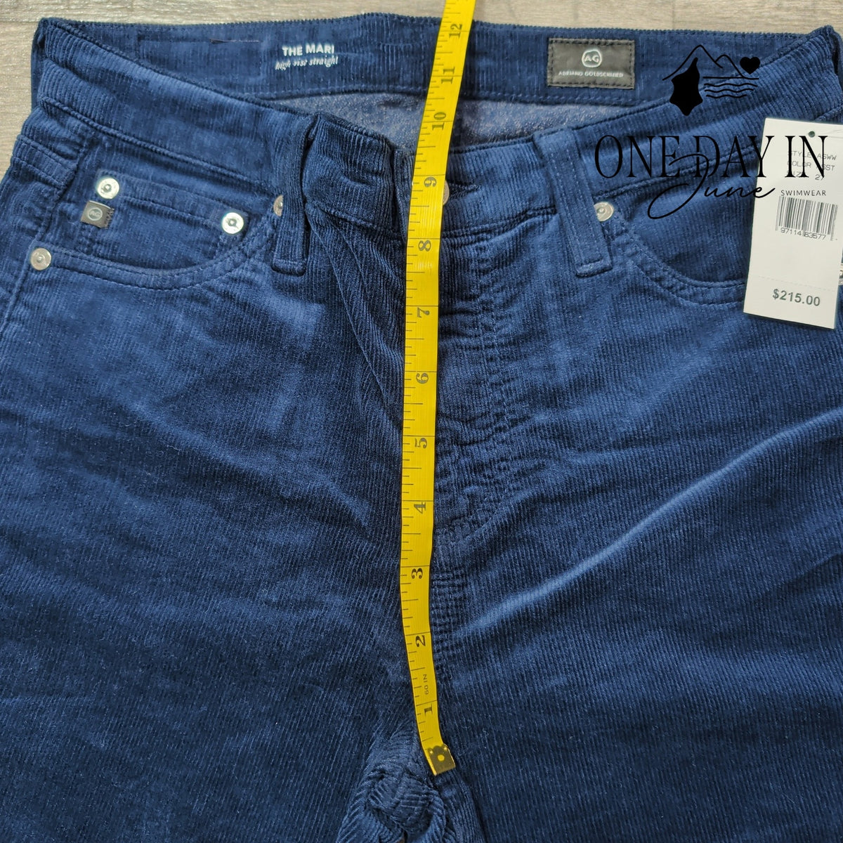 AG Adriano Goldschmied The Mari High Rise Straight Corduroy Pants NWT Size 4
