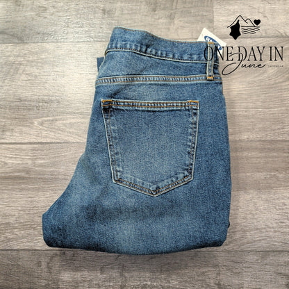 Old Navy Athletic Taper Built-In Flex Jeans Mens Medium Wash NWT Size 34X30