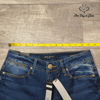 Max Jeans High Rise Skinny Jeggings Lakeside Blue Wash NWT Size 4