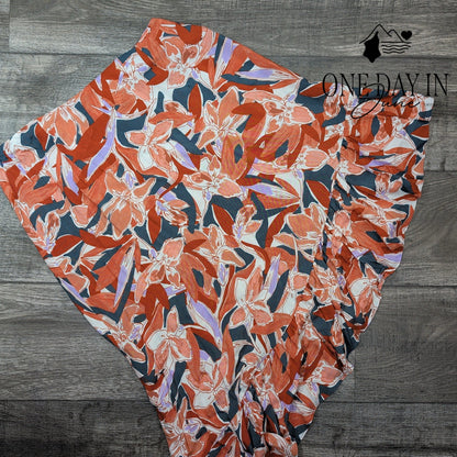 Nine West Assymetrical Floral Skirt Size L