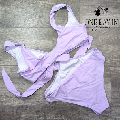 CharmLeaks Cut Out Wrap One Piece Swimsuit Size M